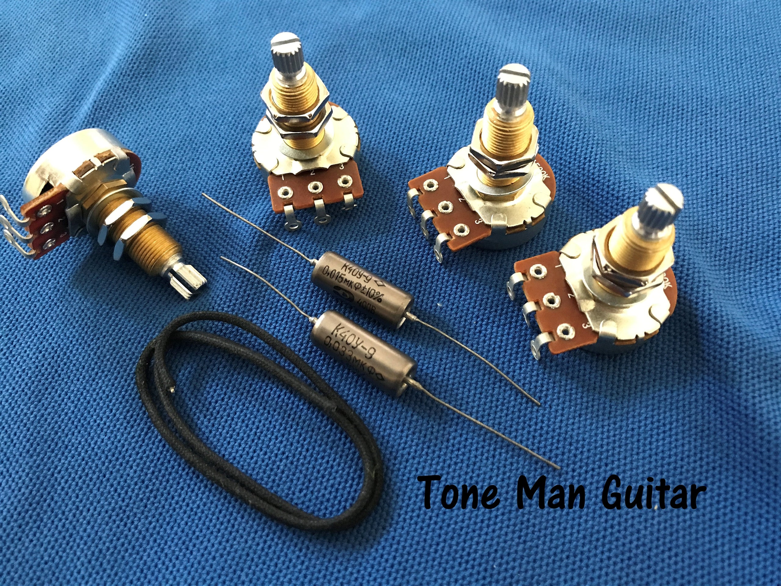 Gibson Les Paul upgrade wiring kit Paper In Oil tone caps Tone Man Guitar upgrade wiring kits