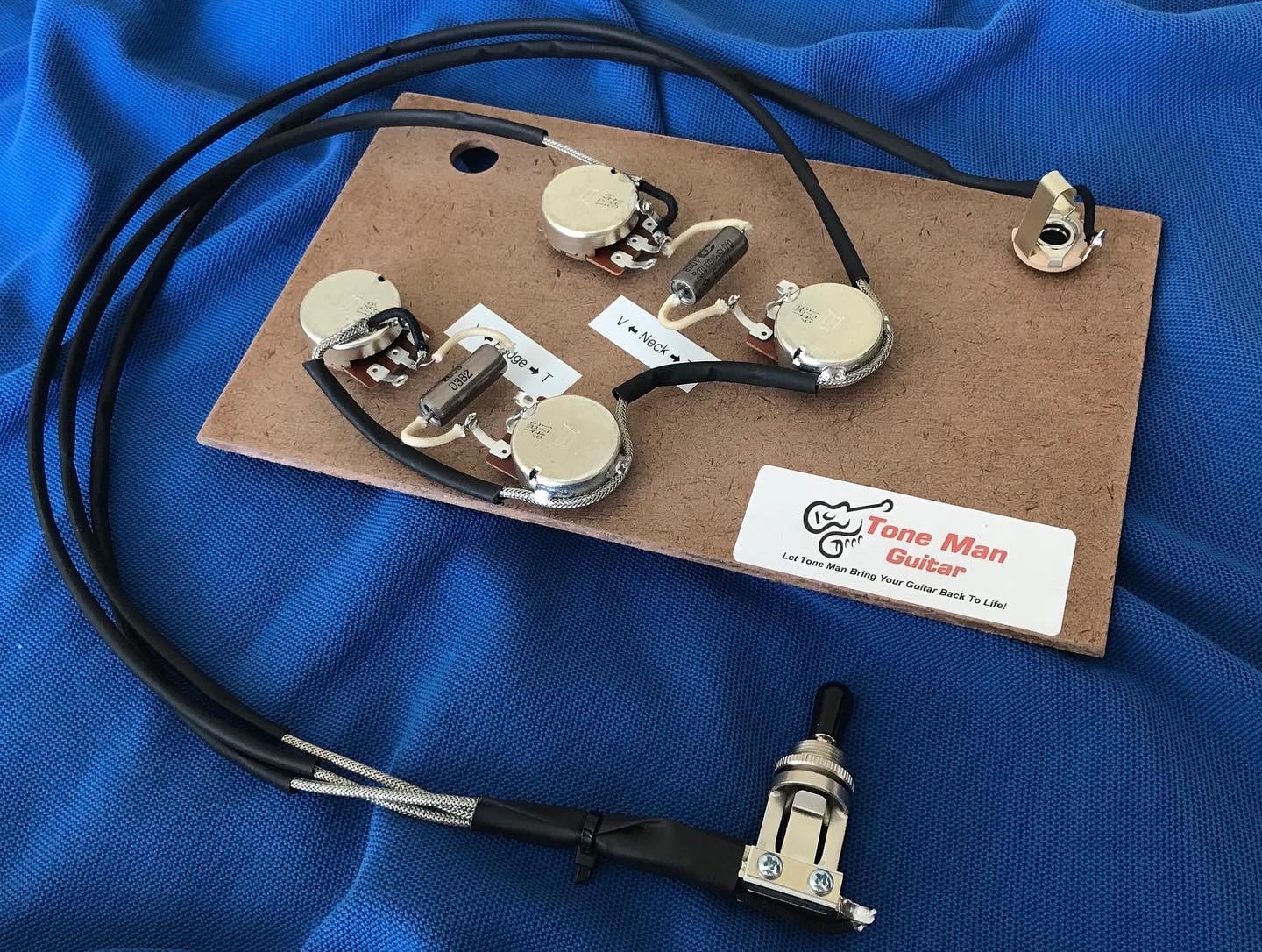 Gibson Epiphone ES175 ES295 prebuilt wiring kit. PIO tone caps Tone