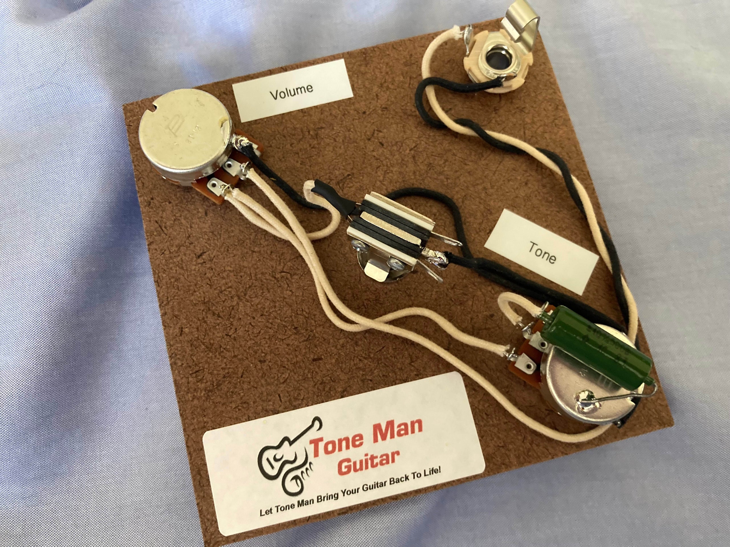 ES335 Gibson Epiphone Prebuilt Upgrade Wiring Kit With Orange Drop Caps |  Tone Man Guitar upgrade wiring kits for tone improvement (new)