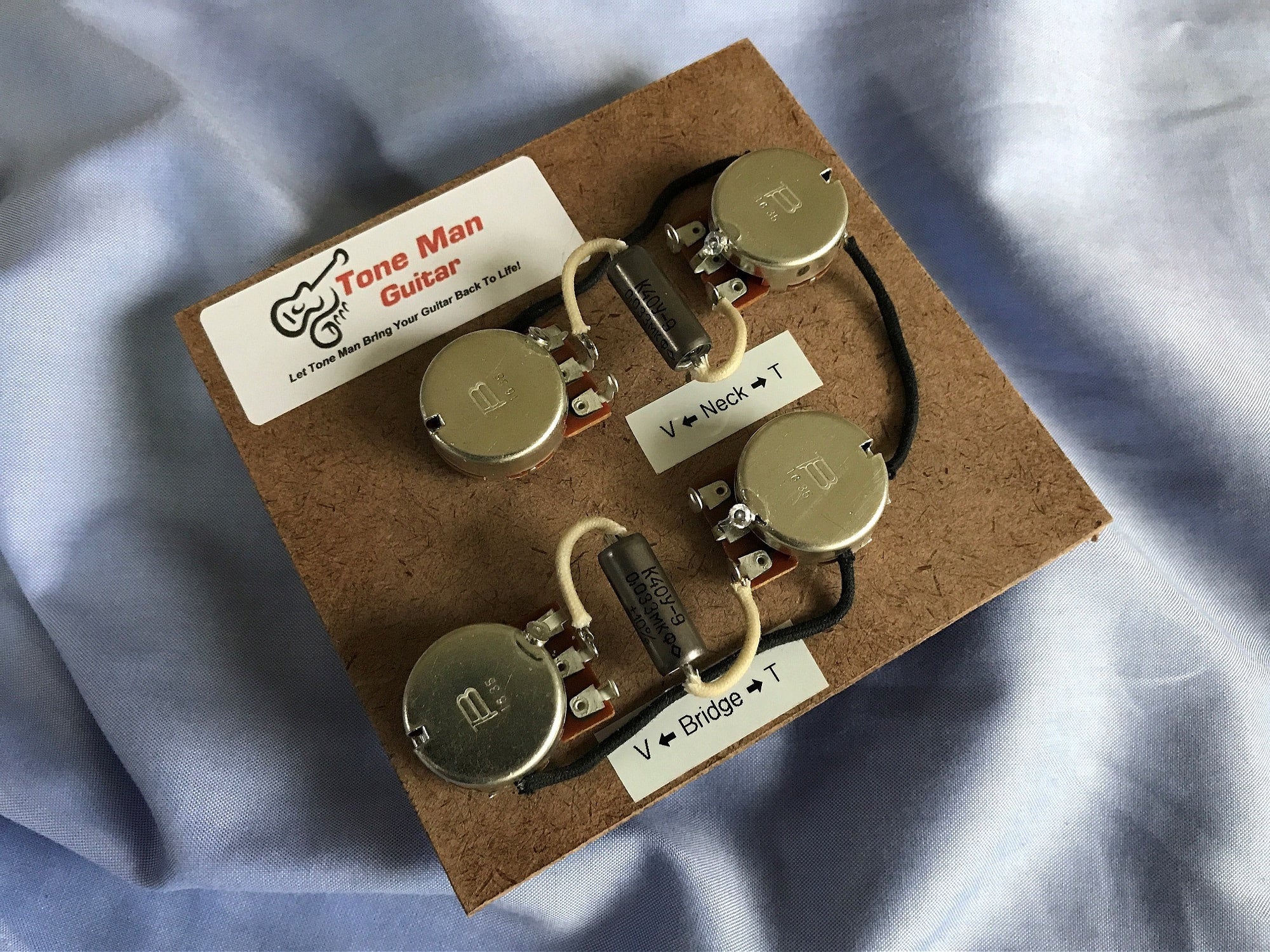 Les Paul upgrade Gibson Epiphone Wiring Kit PIO tone caps Tone Man